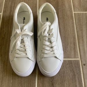 Madewell White Leather Sneakers